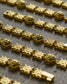 18K GOLD-PLATED MONOGRAM GEMSTONE BRACELET