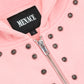 METAL RIVET ZIP-UP HOODIE