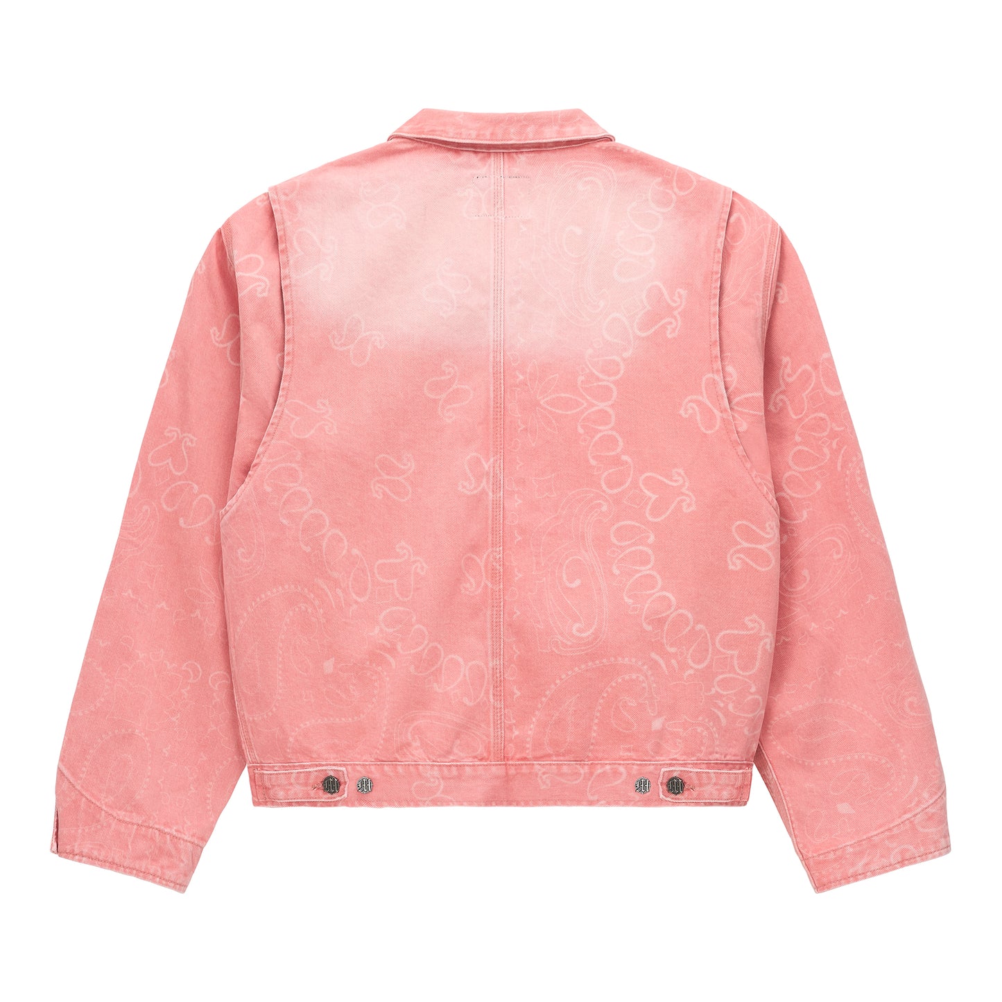 LASER ENGRAVED PAISLEY DENIM JACKET