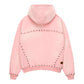 METAL RIVET ZIP-UP HOODIE