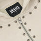 METAL RIVET ZIP-UP HOODIE