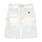 STEEL EMBOSSED DENIM CARPENTER SHORTS