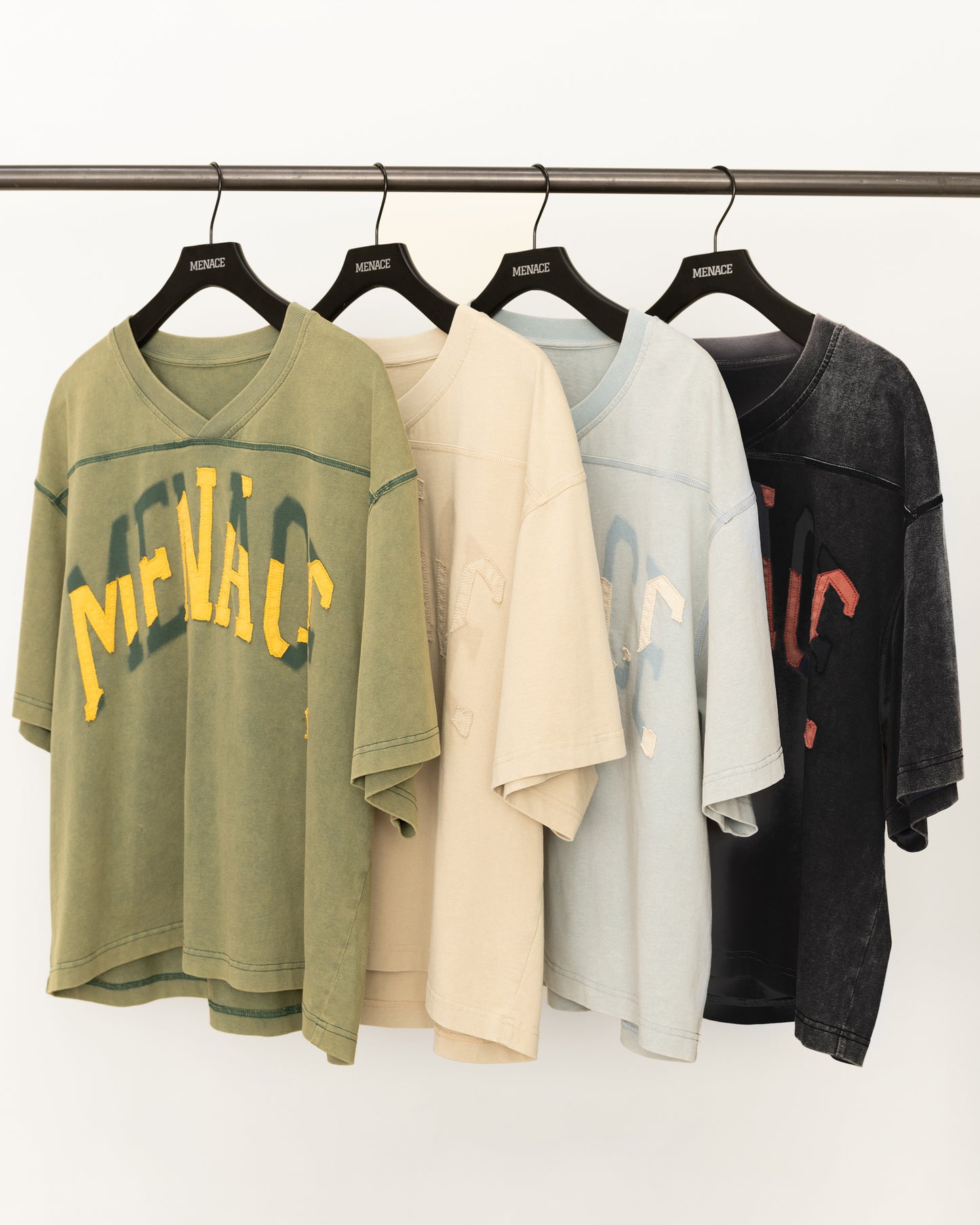 DISTRESSED "SHADOW" PATCH FOOTBALL SHIRT