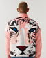 PINK TIGER SHERPA FLEECE ZIP-UP JACKET