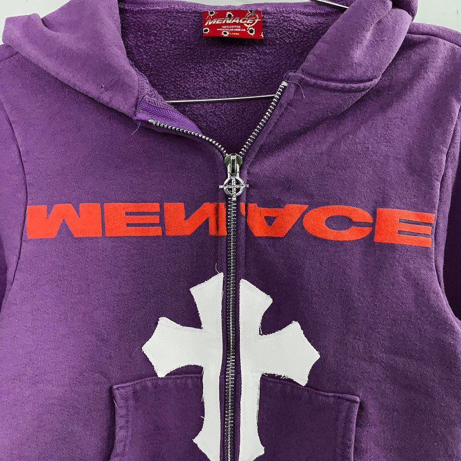 NO ONE IN THE WORLD OWES YOU SHIT ZIP-UP HOODIE by MENACE