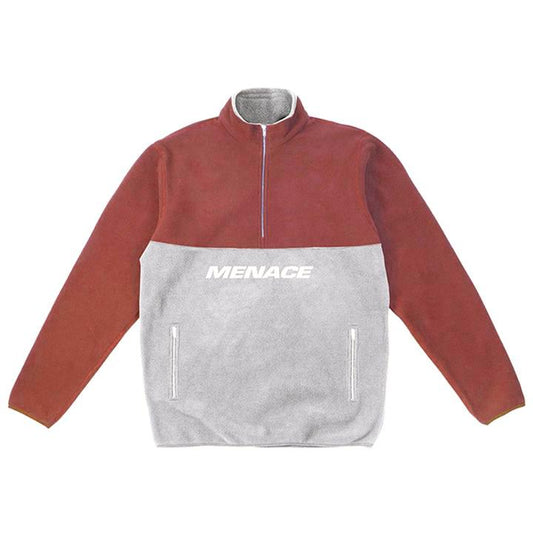 BRUSHED FLEECE HALF-ZIP JACKET by MENACE