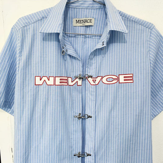 BLUE COLLAR CLASP COLLARED SHIRT by MENACE
