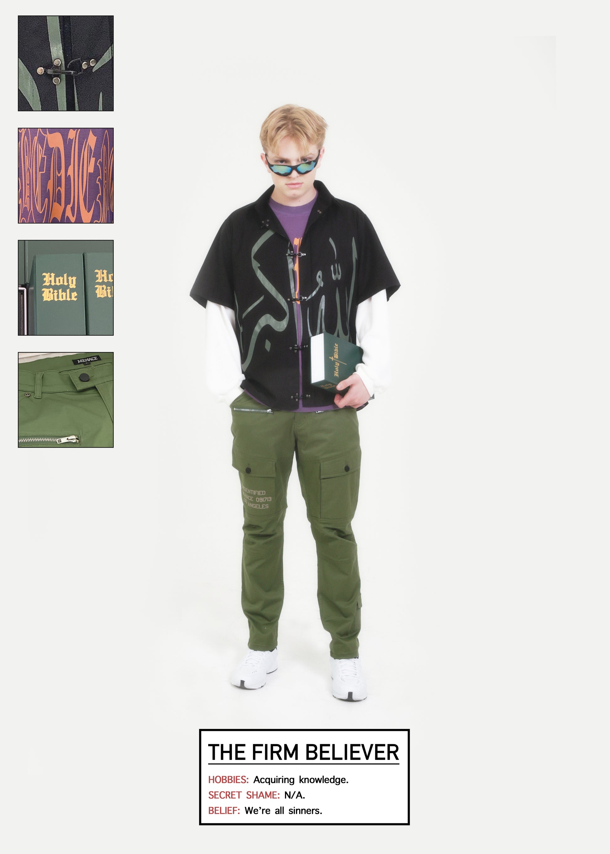 COEXIST CLASP CLOSURE THERMAL SHIRT by MENACE