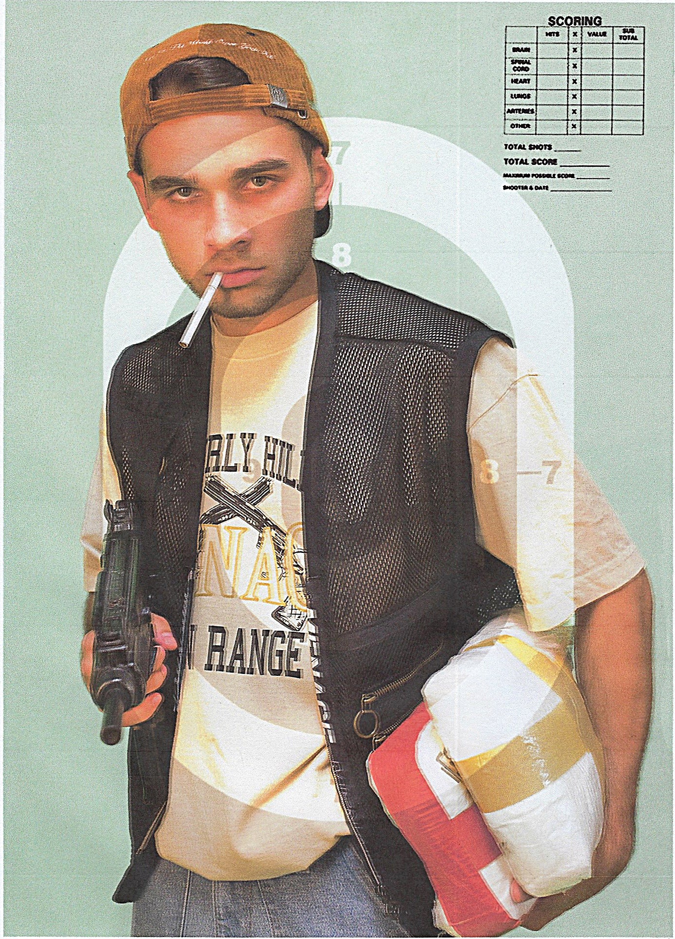 BEVERLY HILLS GUN RANGE T-SHIRT by MENACE