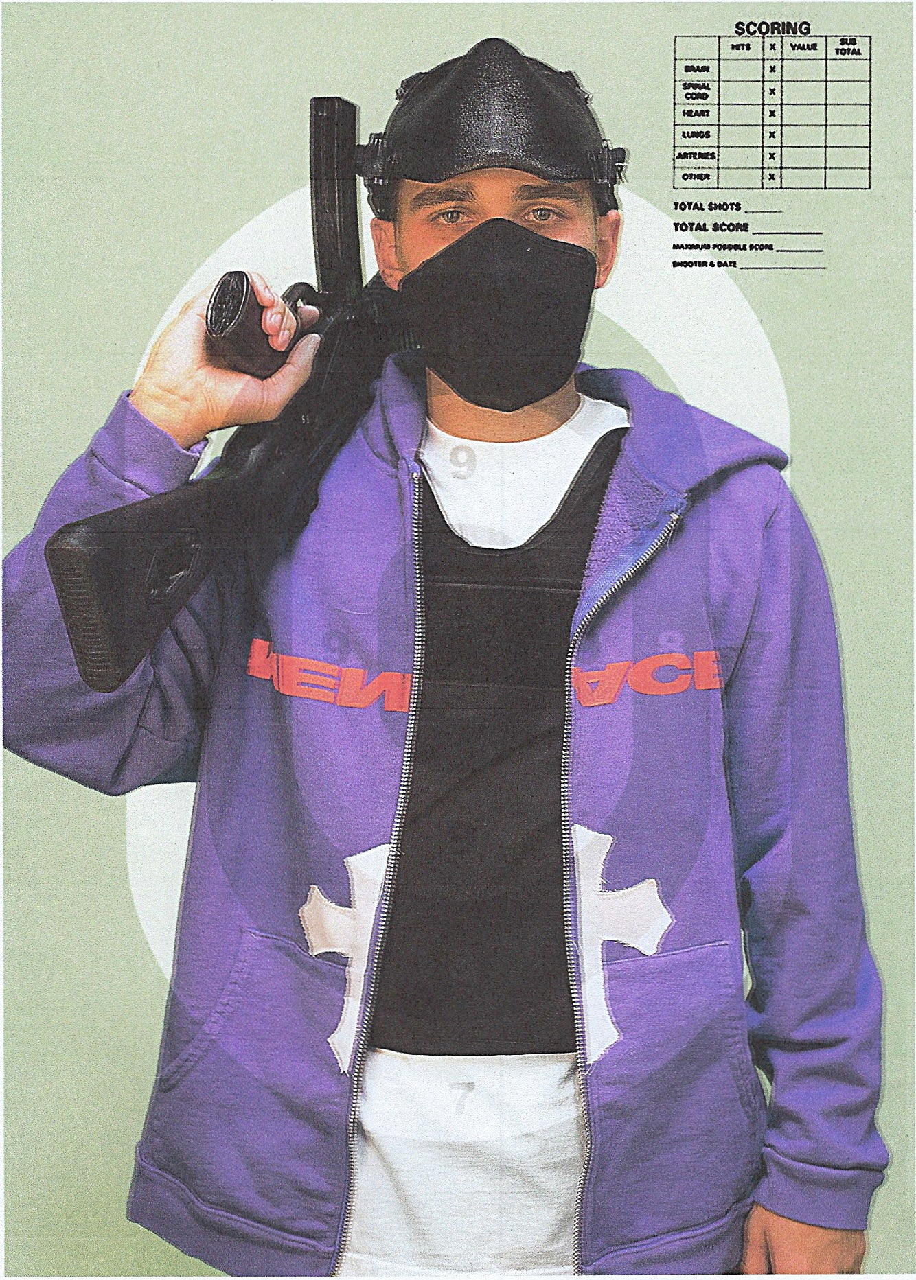 NO ONE IN THE WORLD OWES YOU SHIT ZIP-UP HOODIE by MENACE