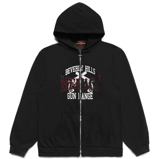 BEVERLY HILLS GUN RANGE ZIP-UP HOODIE by MENACE