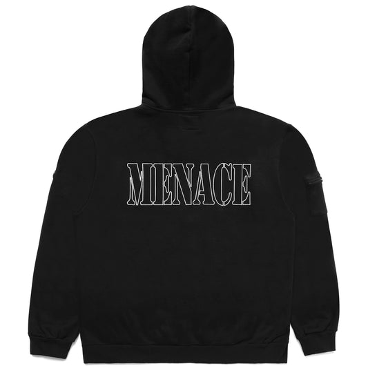 EMBROIDERED LOGO ZIP-UP HOODIE by MENACE