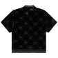 VELOUR BURNOUT MONOGRAM BUTTON-UP