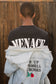 ROSES EMBROIDERED DENIM JACKET by MENACE