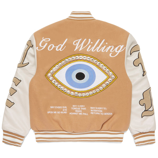 God-Willing-Varsity-Jacket-Tan