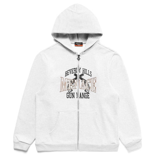 BEVERLY HILLS GUN RANGE ZIP-UP HOODIE by MENACE