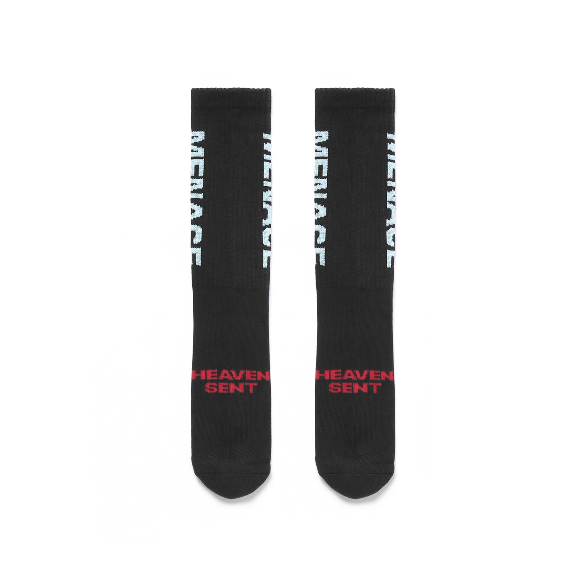 VERTICAL LOGO SOCKS (4 PACK) by MENACE
