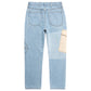 TARGET LOGO CARGO POCKET DENIM PANTS by MENACE