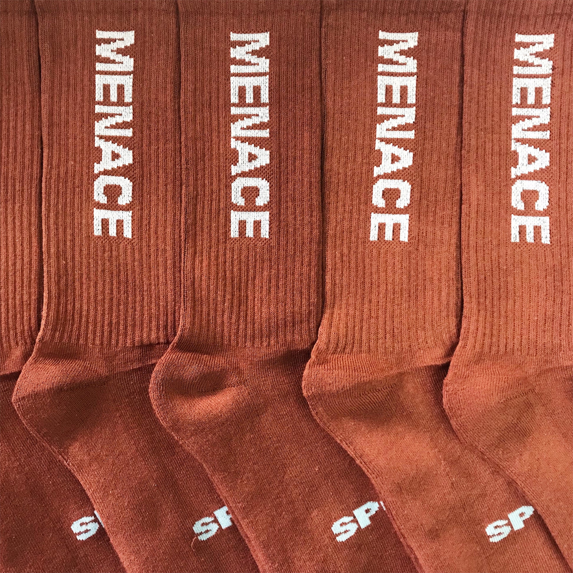 VERTICAL LOGO SOCKS (4 PACK) by MENACE