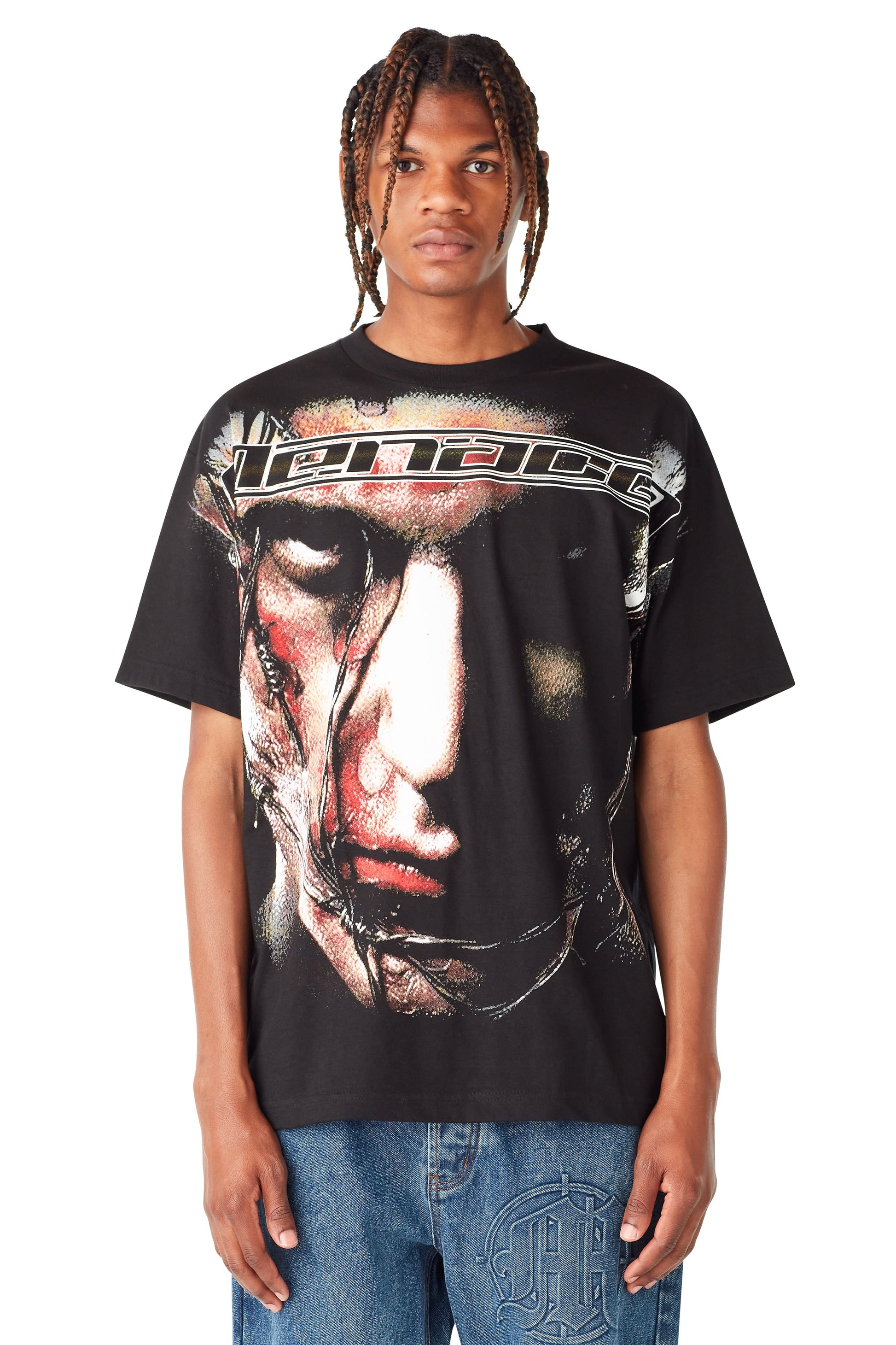 CONTRA T-SHIRT (OVERSIZED PRINT) by MENACE