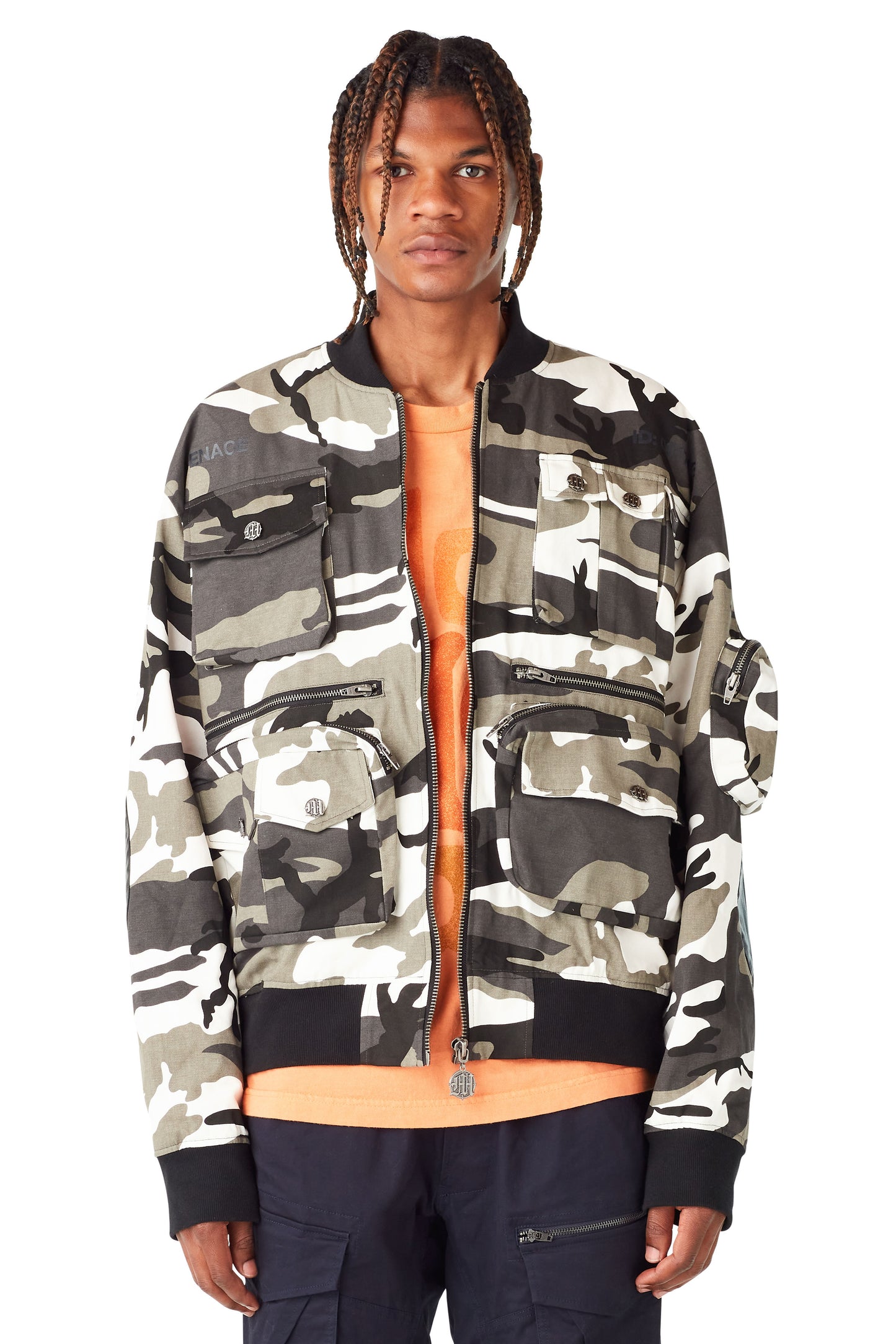 TACTICAL SNOW CAMO BOMBER by MENACE
