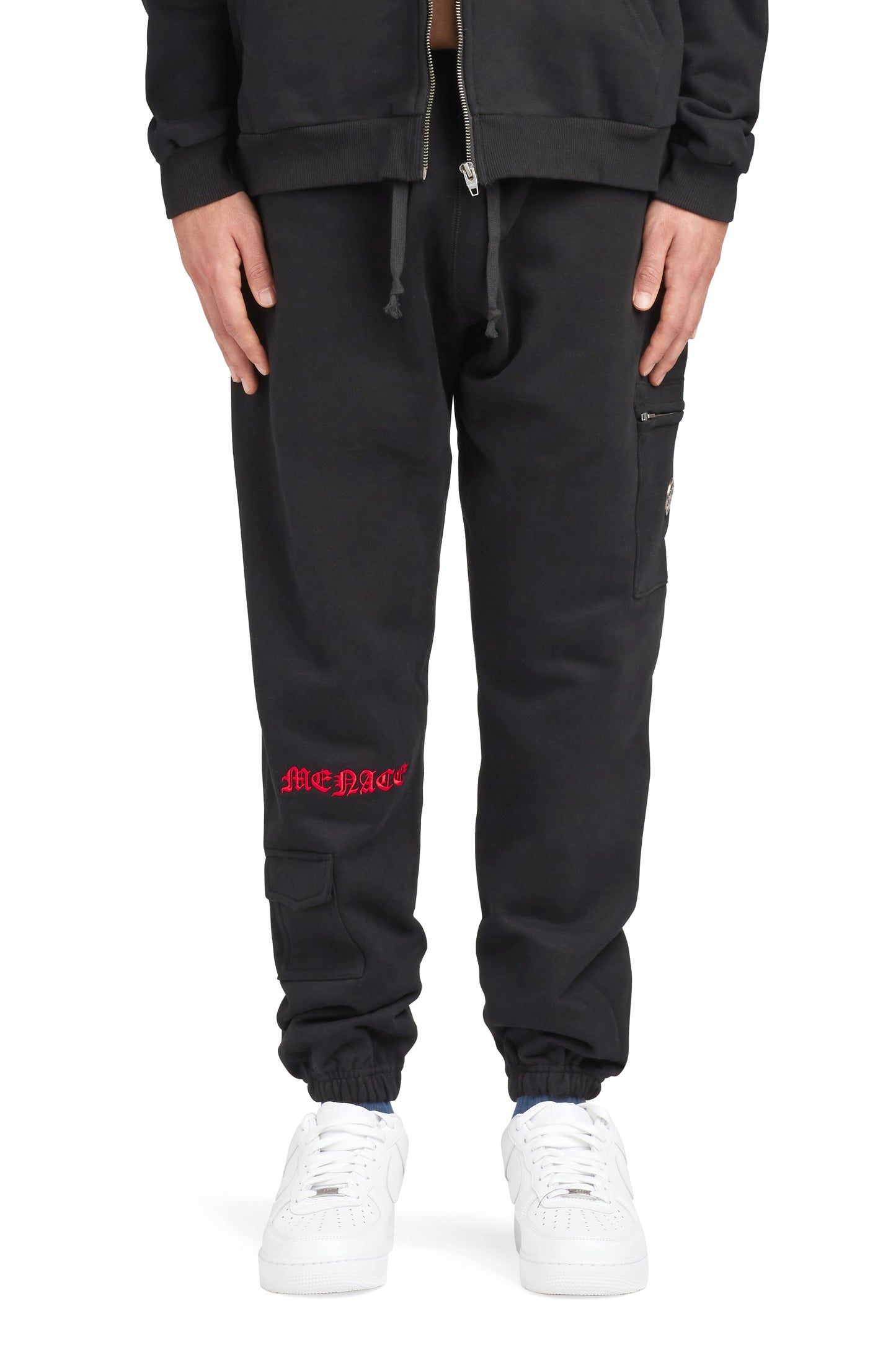 EMBOSSED CARGO SWEATPANTS by MENACE