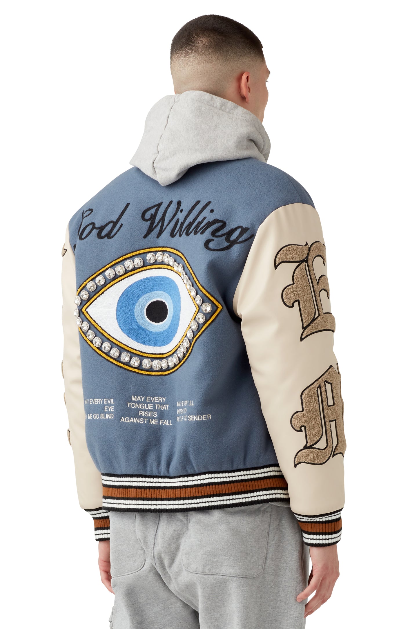 GOD WILLING VARSITY JACKET