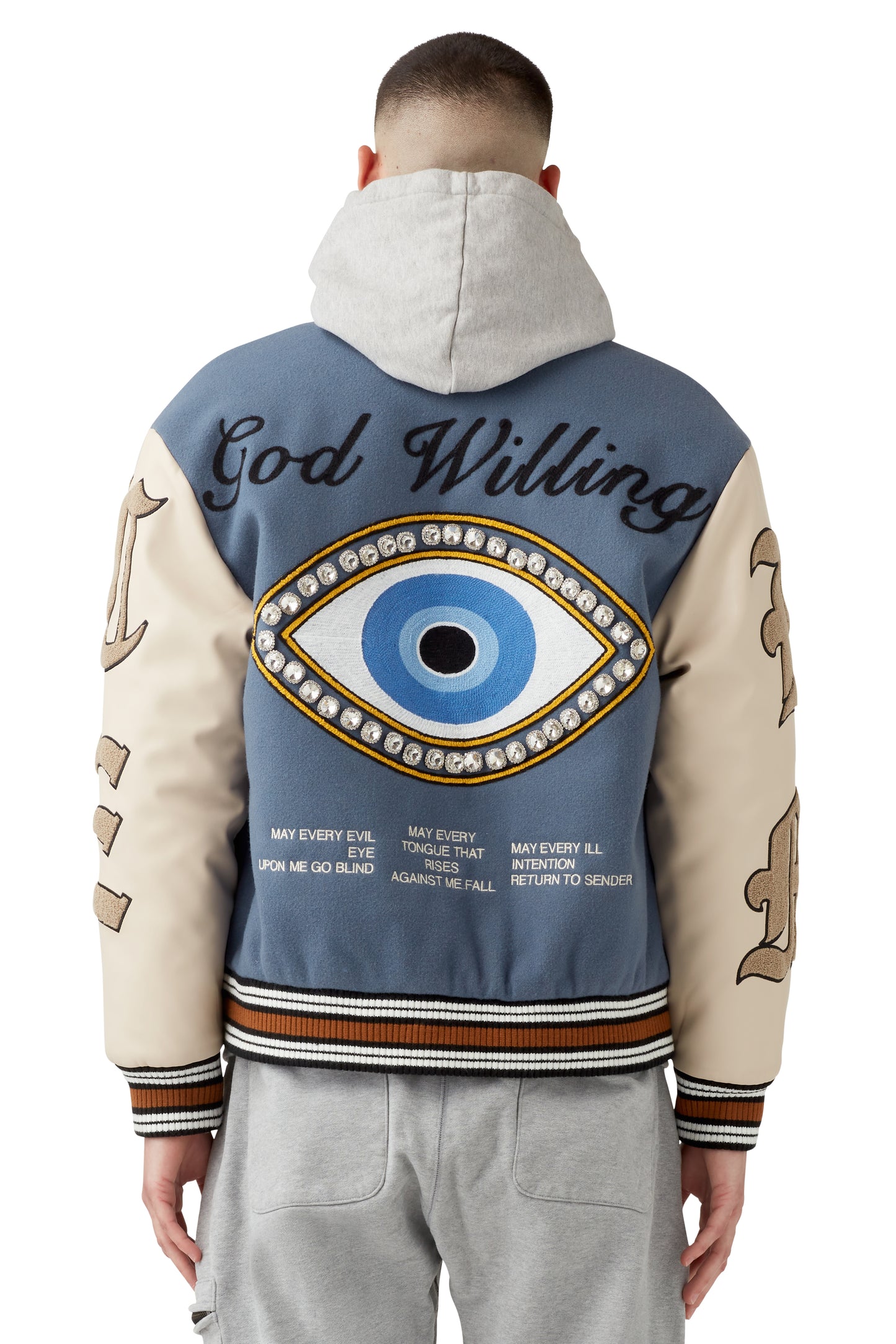 GOD WILLING VARSITY JACKET