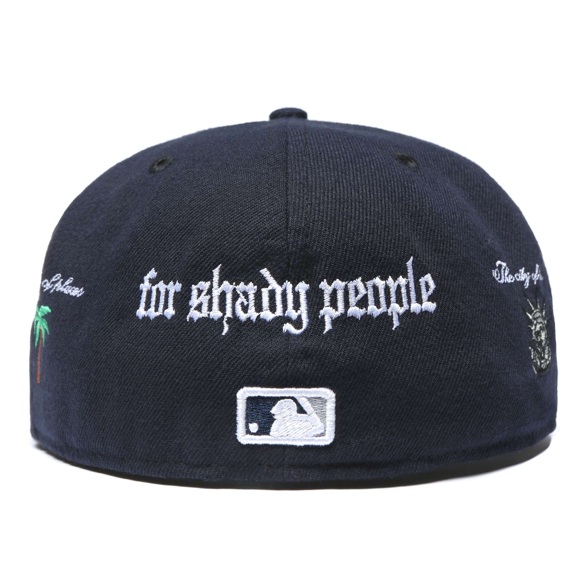 A SUNNY PLACE FOR SHADY PEOPLE FITTED CAP by MENACE