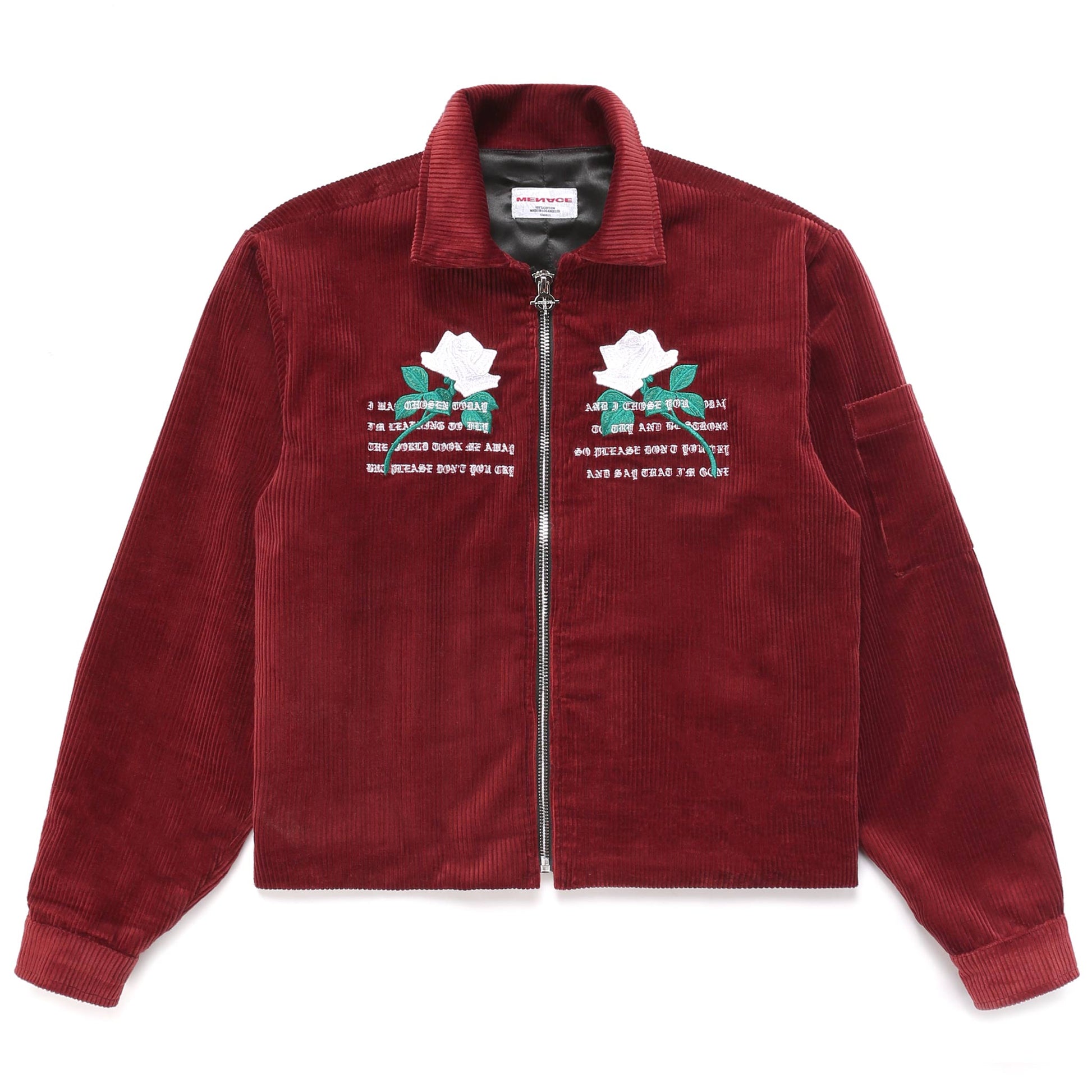 WHITE ROSE CORDUROY JACKET by MENACE