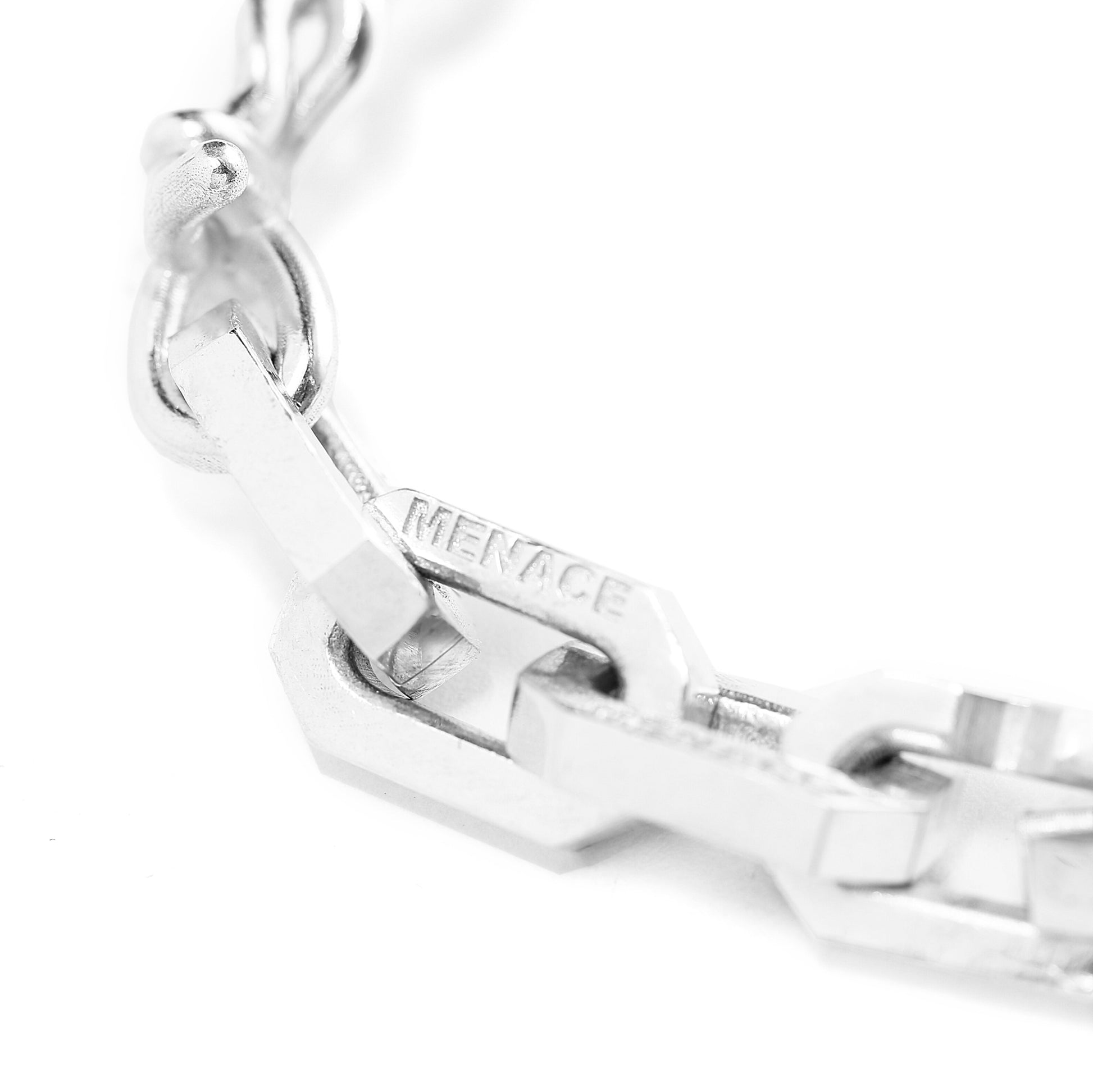 SPLIT BARBED WIRE CHAINLINK BRACELET by MENACE