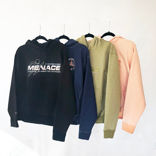 ATHLETIC FATIGUES TONAL CONTRAST HOODIE by MENACE
