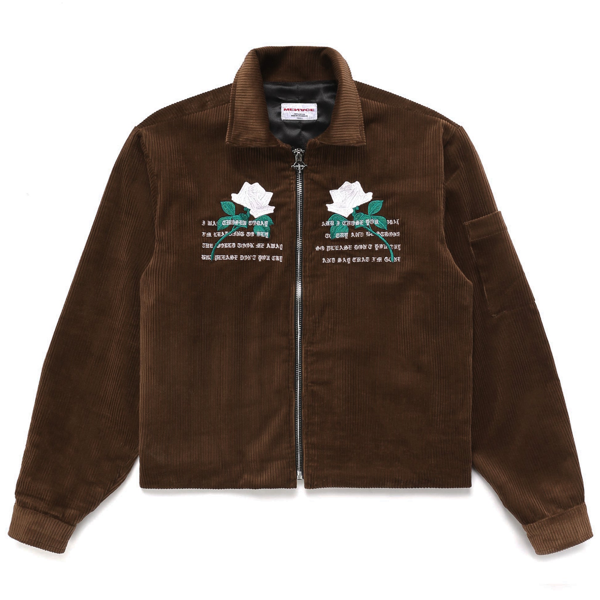 WHITE ROSE CORDUROY JACKET by MENACE
