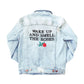 ROSES EMBROIDERED DENIM JACKET by MENACE