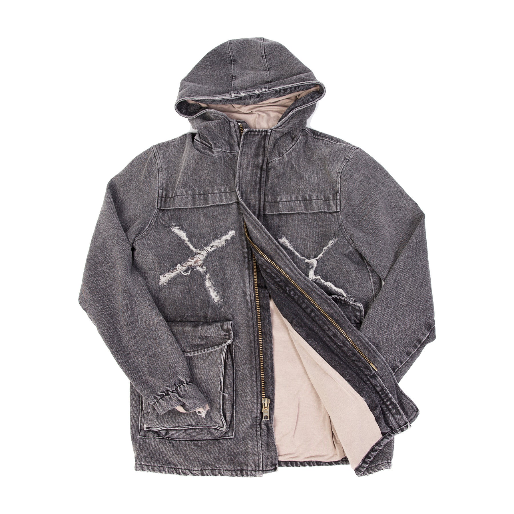 STENCIL HOODED MILITARY PARKA by MENACE