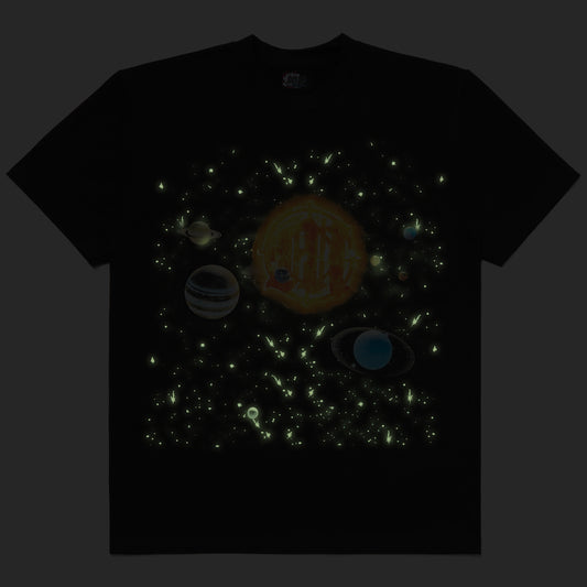 GLOW IN THE DARK GALAXY T-SHIRT by MENACE