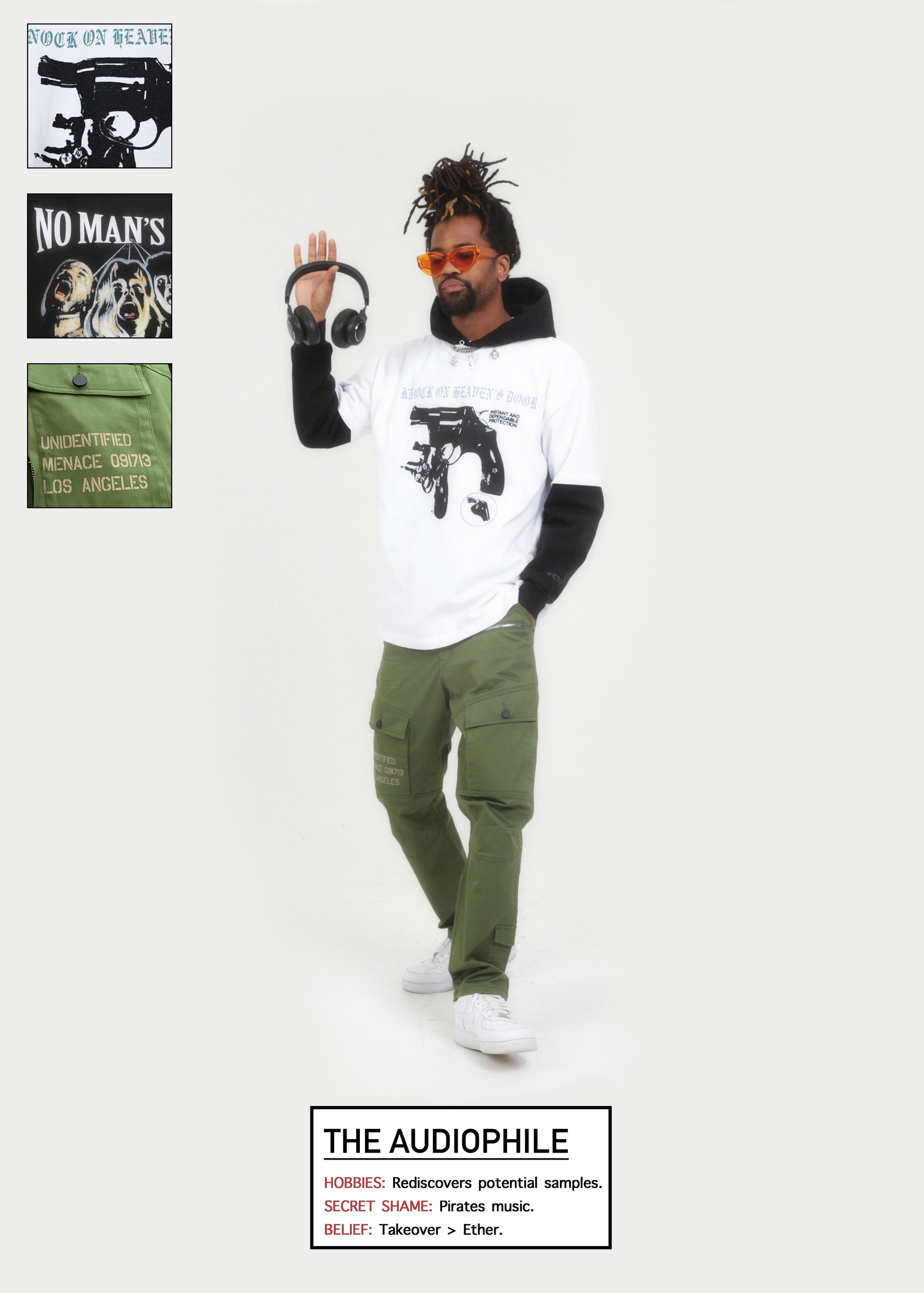 UNIDENTIFIED CARGO TWILL PANTS by MENACE
