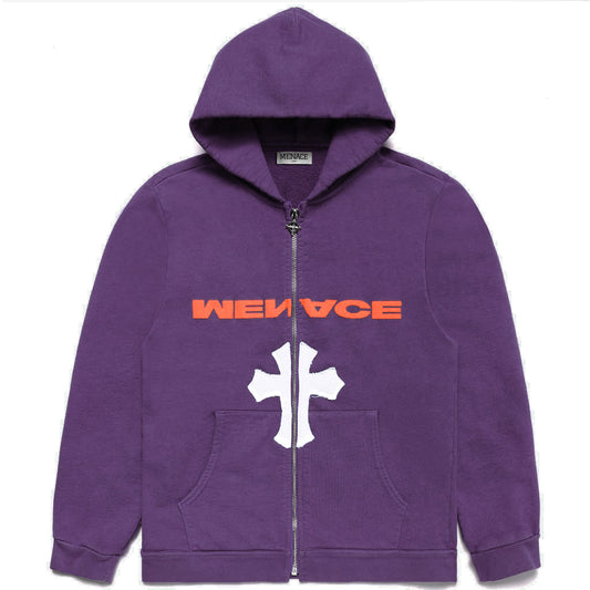 NO ONE IN THE WORLD OWES YOU SHIT ZIP-UP HOODIE by MENACE