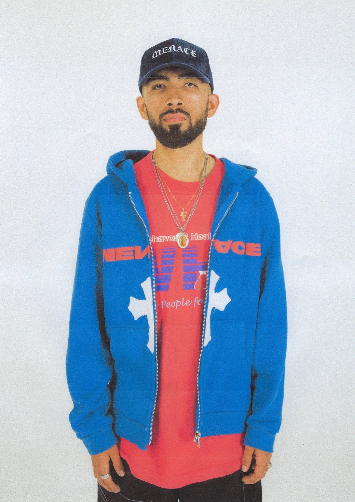 NO ONE IN THE WORLD OWES YOU SHIT ZIP-UP HOODIE by MENACE