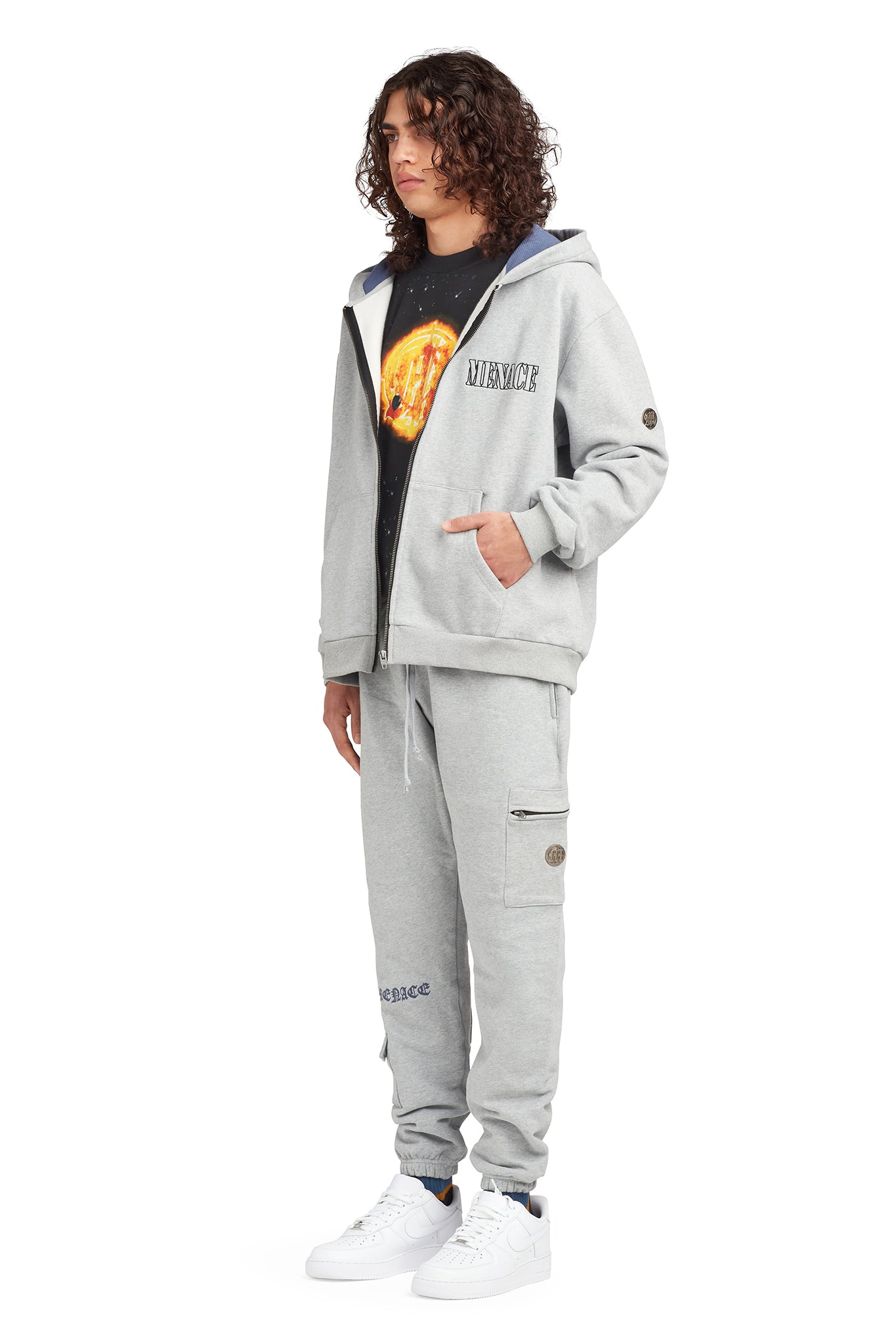 EMBOSSED CARGO SWEATPANTS by MENACE