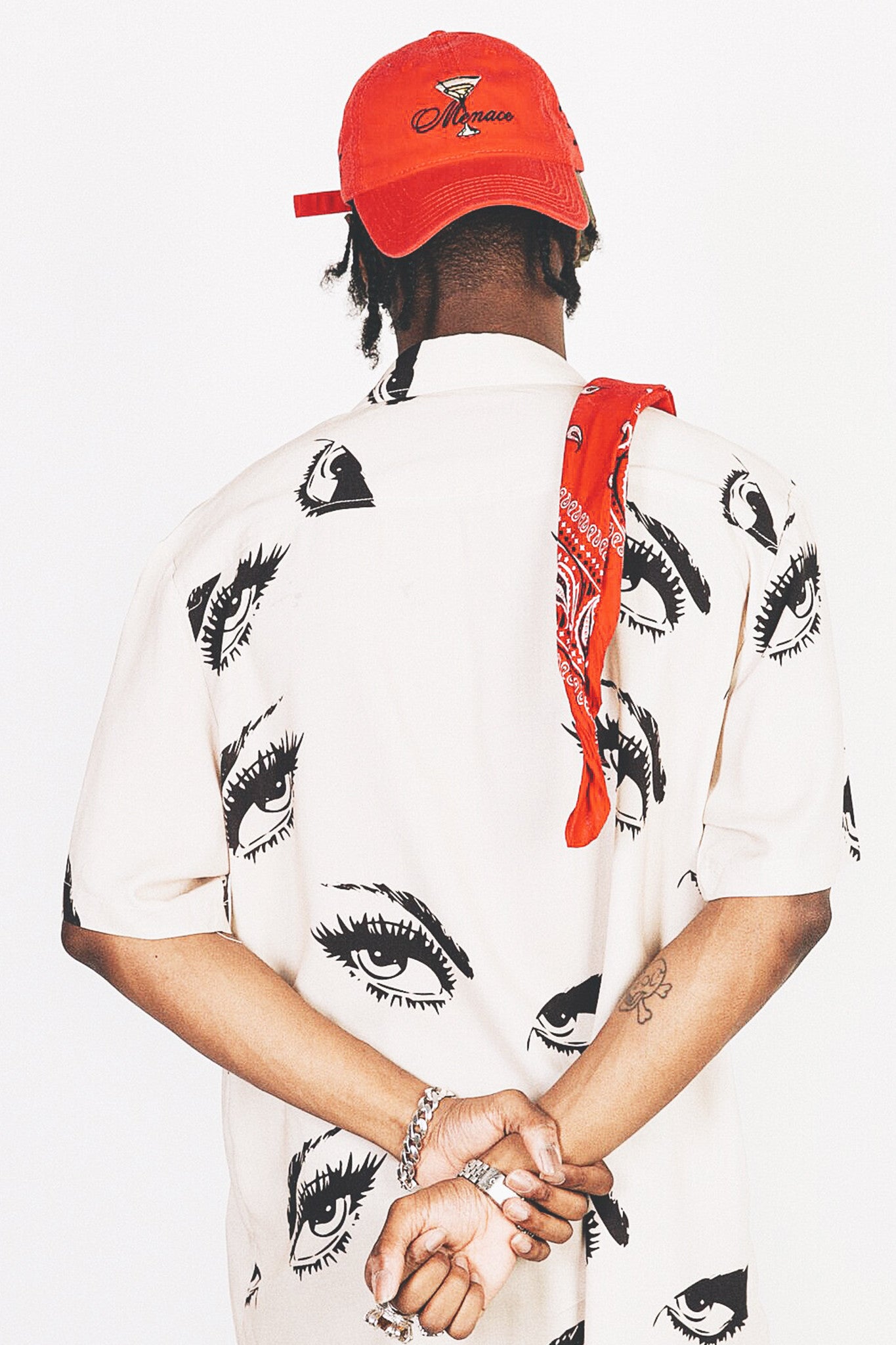 EYES BUTTON-UP SHIRT by MENACE