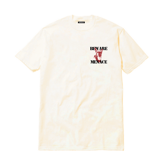BEWARE OF THE MENACE T-SHIRT by MENACE
