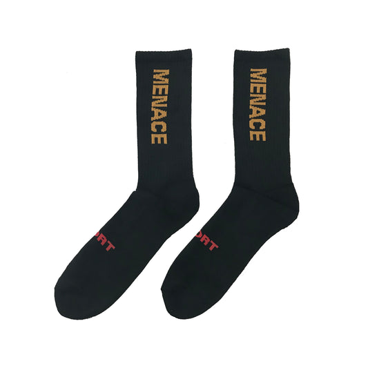 VERTICAL LOGO SOCKS (4 PACK) by MENACE